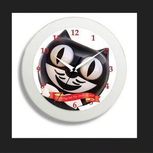 Kit Cat Klock 12" round wall clock Smile